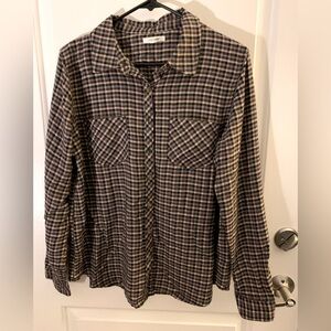 Women’s Plaid Button-Up Shirt